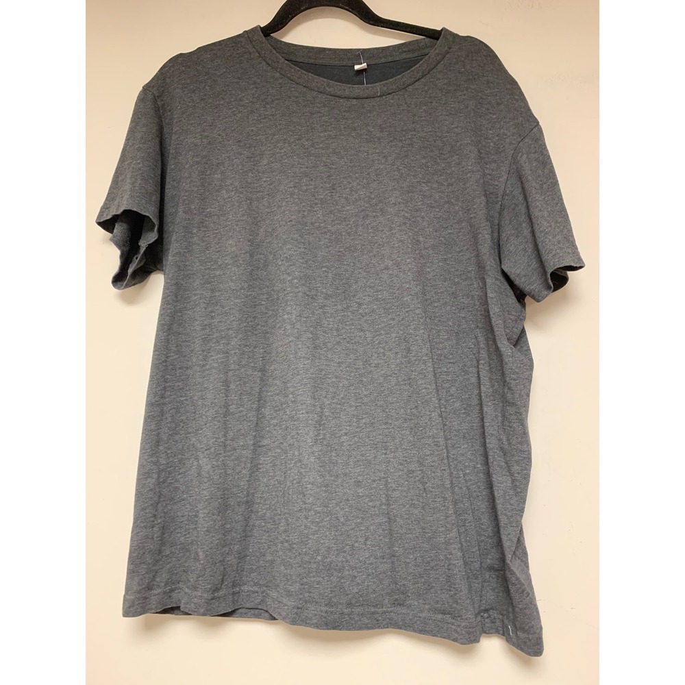 Uniqlo T-Shirt Mens XL Gray Excellent Heathered Crew Neck Short Sleeve 12291
